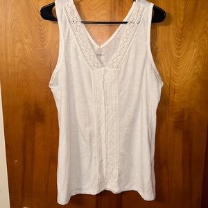 White Lace Tank Top